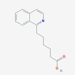 molecular formula C15H17NO2 B12220794 6-(Isoquinolin-1-YL)hexanoic acid 