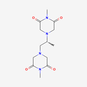 B1222080 4,4'-(1-Methyl-1,2-ethanediyl)bis(1-methyl-2,6-piperazinedione) CAS No. 96886-77-0