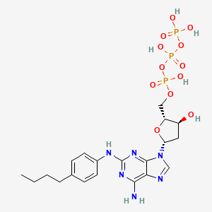 molecular formula C20H29N6O12P3 B1222083 丁酸腺苷三磷酸 CAS No. 99304-84-4