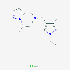 1-(1-ethyl-3-methyl-1H-pyrazol-4-yl)-N-[(1-isopropyl-1H-pyrazol-5-yl)methyl]methanamine