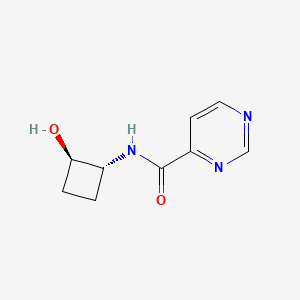 N-[(1R,2R)-2-hydroxycyclobutyl]pyrimidine-4-carboxamide