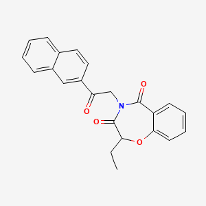 2-ethyl-4-[2-(naphthalen-2-yl)-2-oxoethyl]-1,4-benzoxazepine-3,5(2H,4H)-dione