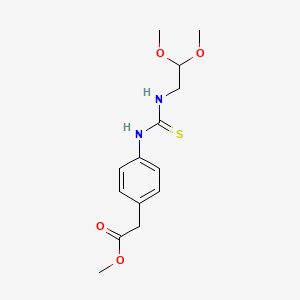 Methyl (4-{[(2,2-dimethoxyethyl)carbamothioyl]amino}phenyl)acetate