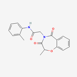 2-(2-methyl-3,5-dioxo-2,3-dihydro-1,4-benzoxazepin-4(5H)-yl)-N-(2-methylphenyl)acetamide