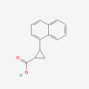 2-(Naphthalen-1-yl)cyclopropane-1-carboxylic acid