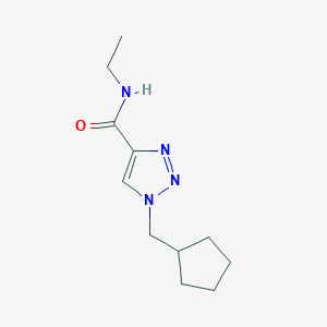 1-(cyclopentylmethyl)-N-ethyl-1H-1,2,3-triazole-4-carboxamide