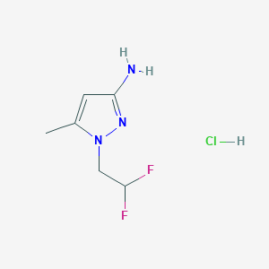 1-(2,2-Difluoroethyl)-5-methylpyrazol-3-amine hydrochloride