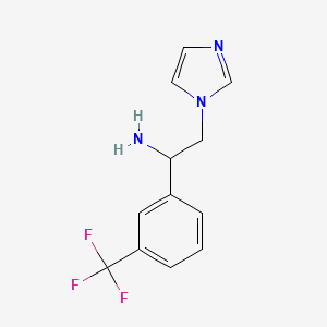 2-(1H-Imidazol-1-yl)-1-[3-(trifluoromethyl)phenyl]ethan-1-amine