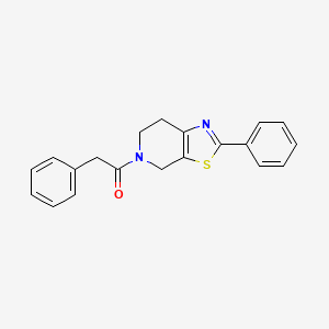 2-phenyl-1-(2-phenyl-6,7-dihydro[1,3]thiazolo[5,4-c]pyridin-5(4H)-yl)ethanone