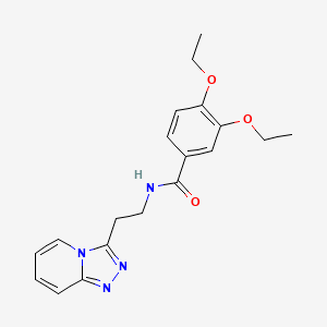 3,4-diethoxy-N-[2-([1,2,4]triazolo[4,3-a]pyridin-3-yl)ethyl]benzamide