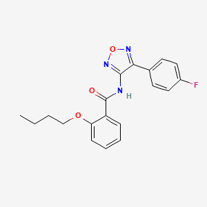 2-butoxy-N-[4-(4-fluorophenyl)-1,2,5-oxadiazol-3-yl]benzamide