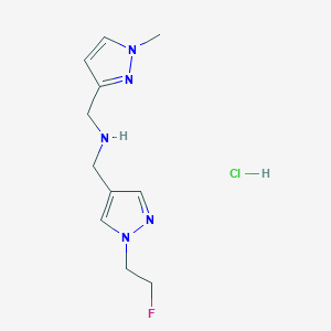 1-[1-(2-fluoroethyl)-1H-pyrazol-4-yl]-N-[(1-methyl-1H-pyrazol-3-yl)methyl]methanamine