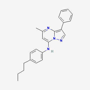 N-(4-butylphenyl)-5-methyl-3-phenylpyrazolo[1,5-a]pyrimidin-7-amine