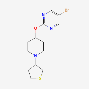 5-Bromo-2-{[1-(thiolan-3-yl)piperidin-4-yl]oxy}pyrimidine