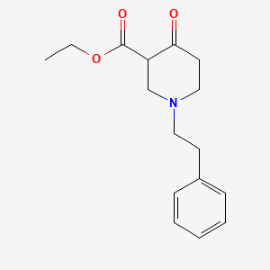 3-Piperidinecarboxylicacid, 4-oxo-1-(2-phenylethyl)-, ethyl ester