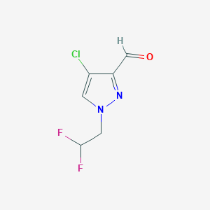 4-Chloro-1-(2,2-difluoroethyl)-1H-pyrazole-3-carbaldehyde