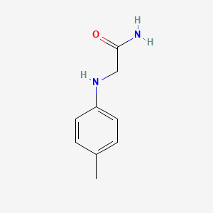 molecular formula C9H12N2O B12221052 Acetamide, 2-[(4-methylphenyl)amino]- CAS No. 5546-18-9