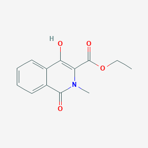 molecular formula C13H13NO4 B12221061 Ethyl 1,2-dihydro-4-hydroxy-2-methyl-1-oxo-3-isoquinolinecarboxylate 