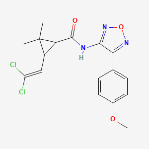 3-(2,2-dichloroethenyl)-N-[4-(4-methoxyphenyl)-1,2,5-oxadiazol-3-yl]-2,2-dimethylcyclopropanecarboxamide