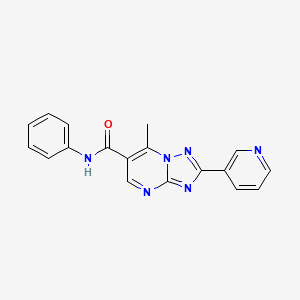 7-methyl-N-phenyl-2-(pyridin-3-yl)[1,2,4]triazolo[1,5-a]pyrimidine-6-carboxamide