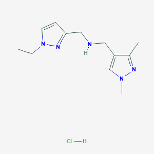 1-(1,3-dimethyl-1H-pyrazol-4-yl)-N-[(1-ethyl-1H-pyrazol-3-yl)methyl]methanamine