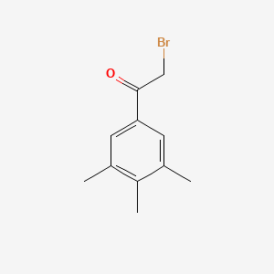 molecular formula C11H13BrO B12221151 Ethanone, 2-bromo-1-(3,4,5-trimethylphenyl)- CAS No. 105906-41-0