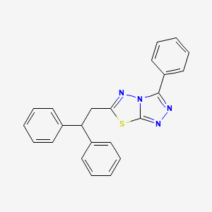 6-(2,2-Diphenylethyl)-3-phenyl-[1,2,4]triazolo[3,4-b][1,3,4]thiadiazole