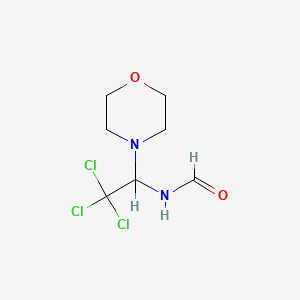 molecular formula C7H11Cl3N2O2 B1222120 N-(2,2,2-三氯-1-吗啉乙基)甲酰胺 CAS No. 60029-23-4