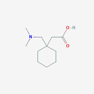 molecular formula C11H21NO2 B12221202 2-{1-[(Dimethylamino)methyl]cyclohexyl}acetic acid 