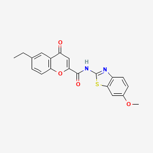 6-ethyl-N-(6-methoxy-1,3-benzothiazol-2-yl)-4-oxo-4H-chromene-2-carboxamide