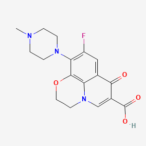 molecular formula C17H18FN3O4 B1222125 Desmethylofloxacin CAS No. 82419-46-3