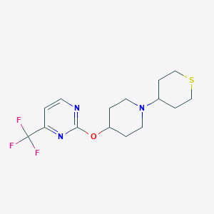 2-{[1-(Thian-4-yl)piperidin-4-yl]oxy}-4-(trifluoromethyl)pyrimidine