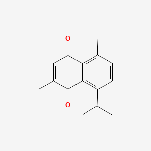 molecular formula C15H16O2 B1222132 1,6-二甲基-4-异丙基-5,8-萘醌 CAS No. 87018-26-6