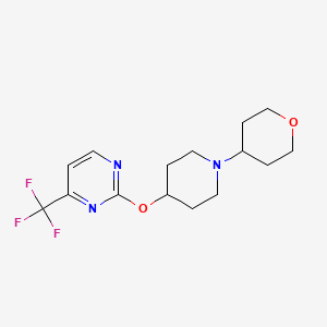 2-{[1-(Oxan-4-yl)piperidin-4-yl]oxy}-4-(trifluoromethyl)pyrimidine