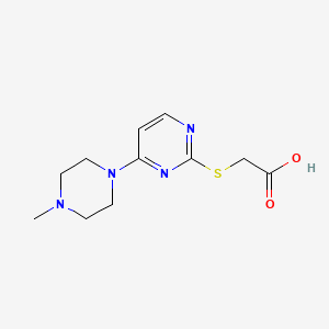 {[4-(4-Methylpiperazin-1-yl)pyrimidin-2-yl]sulfanyl}acetic acid