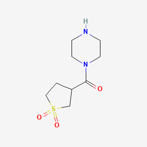 3-(Piperazine-1-carbonyl)-1lambda6-thiolane-1,1-dione