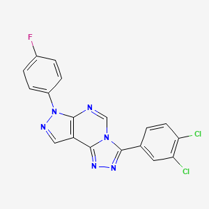 3-(3,4-dichlorophenyl)-7-(4-fluorophenyl)-7H-pyrazolo[4,3-e][1,2,4]triazolo[4,3-c]pyrimidine