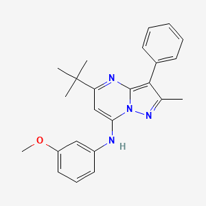 5-tert-butyl-N-(3-methoxyphenyl)-2-methyl-3-phenylpyrazolo[1,5-a]pyrimidin-7-amine