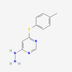 (6-p-Tolylsulfanyl-pyrimidin-4-yl)-hydrazine