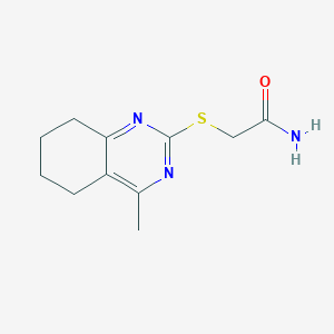 2-[(4-Methyl-5,6,7,8-tetrahydroquinazolin-2-yl)sulfanyl]acetamide