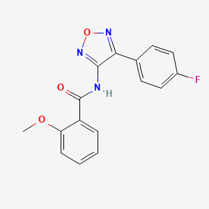 N-[4-(4-fluorophenyl)-1,2,5-oxadiazol-3-yl]-2-methoxybenzamide