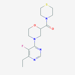 4-(6-Ethyl-5-fluoropyrimidin-4-yl)-2-(thiomorpholine-4-carbonyl)morpholine