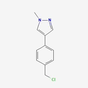 4-(4-(chloromethyl)phenyl)-1-methyl-1H-pyrazole