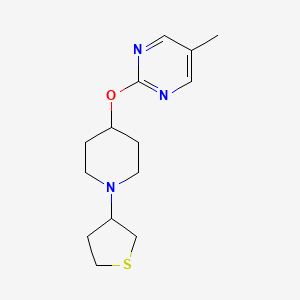 5-Methyl-2-{[1-(thiolan-3-yl)piperidin-4-yl]oxy}pyrimidine