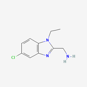 (5-Chloro-1-ethylbenzimidazol-2-yl)methylamine