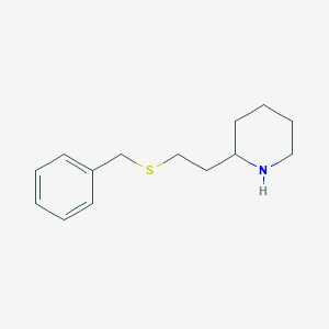 2-[2-(Benzylsulfanyl)ethyl]piperidine