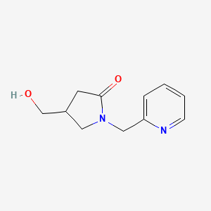 4-(Hydroxymethyl)-1-[(pyridin-2-yl)methyl]pyrrolidin-2-one