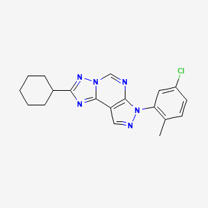 3-(5-Chloro-2-methylphenyl)-8-cyclohexyl-6-hydropyrazolo[5,4-d]1,2,4-triazolo[1,5-e]pyrimidine