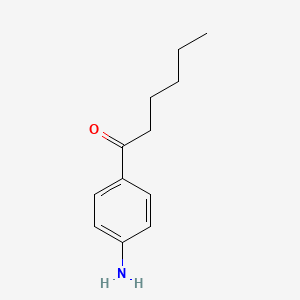 molecular formula C12H17NO B1222169 4'-Aminohexanophenone CAS No. 38237-76-2