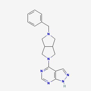 2-benzyl-5-{1H-pyrazolo[3,4-d]pyrimidin-4-yl}-octahydropyrrolo[3,4-c]pyrrole